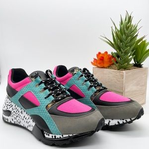Steve Maddens Cliff Bright Multicolored Sneakers
